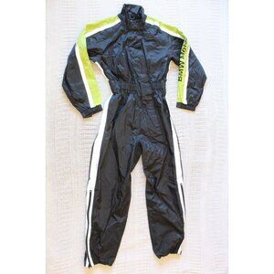 BMW Motorrad Men's Suit Size S Black Neon Waterproof Motorcycle Rain Wind Race